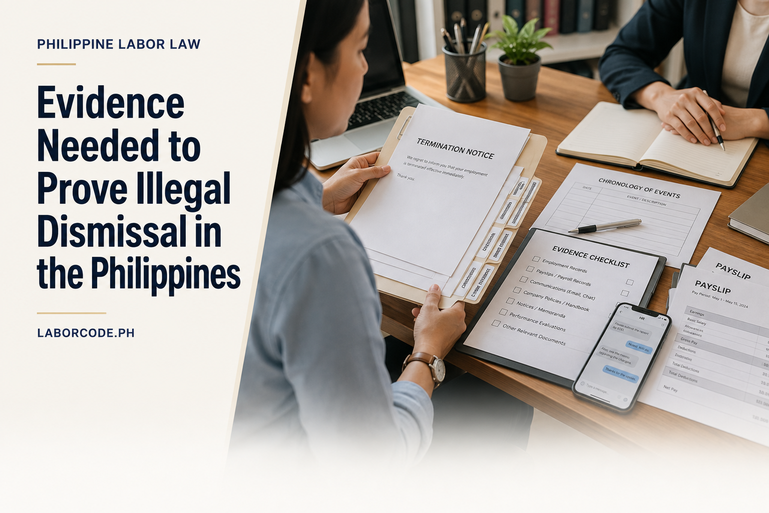 evidence prove illegal dismissal