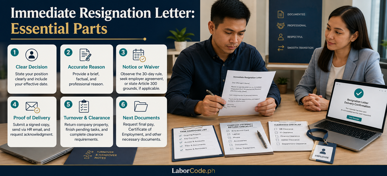 resignation letter format
