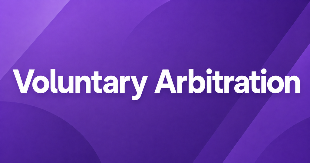 Featured graphic for Voluntary Arbitration in the LaborCode.ph Philippine labor law glossary.